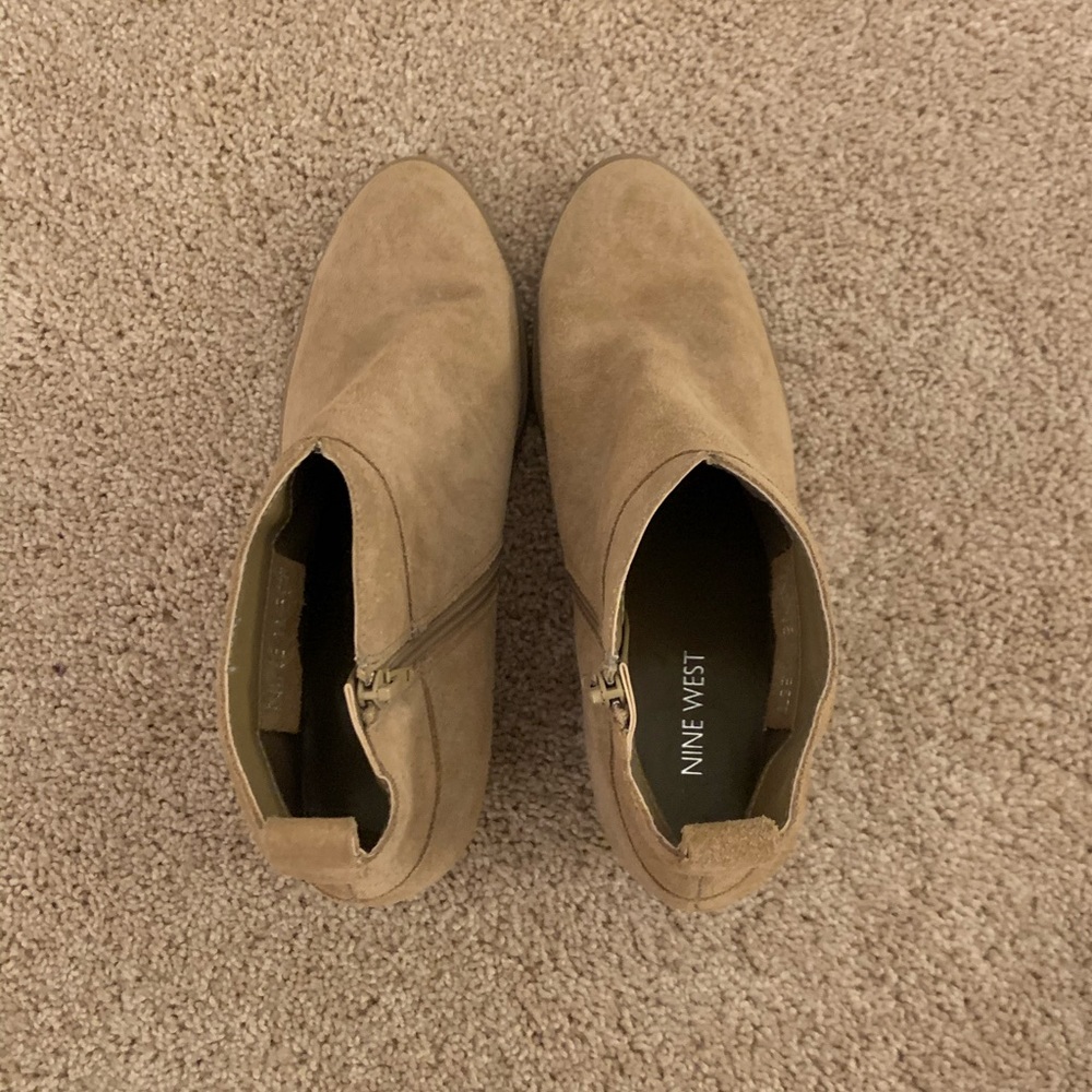 Tan booties